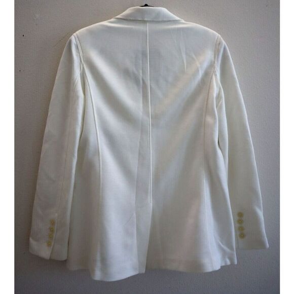 ATM Anthony Thomas Melillo AW1924 Women Sz 4 Chalk White Double Face Blazer - Picture 3 of 16